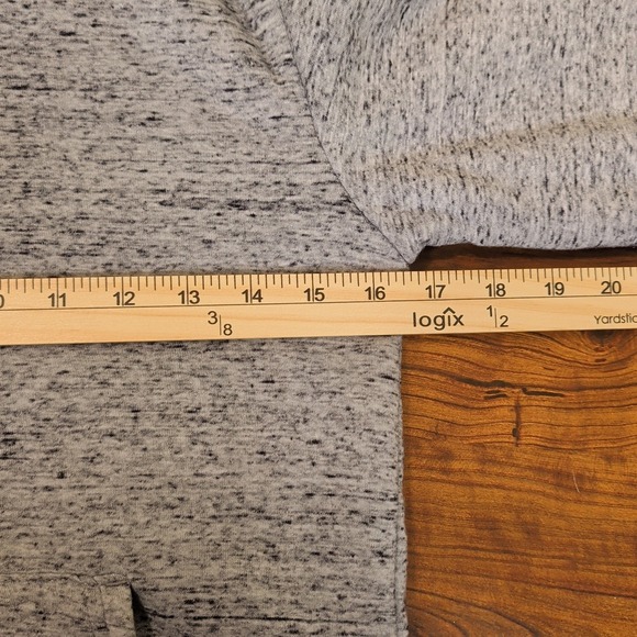 Boys Hollywood By Jean People Heather Gray Hoodie Sherpa Lined Sz small 8 - Picture 9 of 10